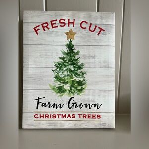 Fresh Cut Farm Grown Christmas Trees sign